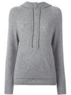 Chinti And Parker Stripe Track Hoodie, Women's, Size: Xl, Grey, Cashmere