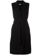 P.a.r.o.s.h. 'lovely' Sleeveless Coat, Women's, Size: Large, Black, Wool