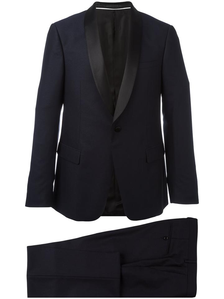 Z Zegna Two-piece Dinner Suit, Men's, Size: 48, Blue, Cupro/wool