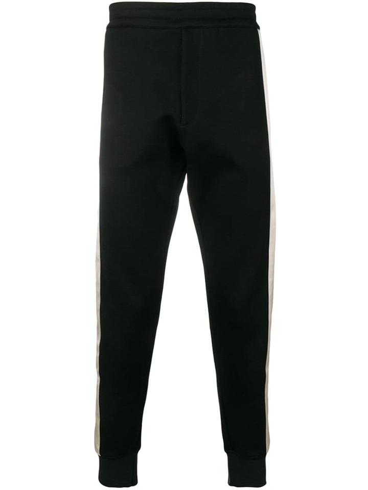 Alexander Mcqueen Racer Stripe Sweatpants - Black