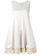 Elizabeth And James Ruffle Hem Babydoll Dress, Women's, Size: Medium, Nude/neutrals, Polyester