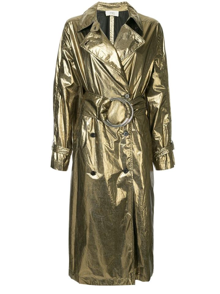 Ports 1961 Metallic Belted Trench Coat