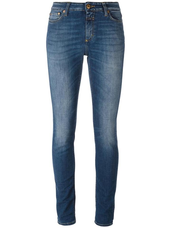 Closed Skinny Jeans, Women's, Size: 26, Blue, Cotton/elastodiene/spandex/elastane