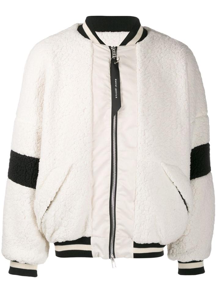 Daniel Patrick Faux-shearling Bomber Jacket - White