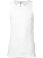 First Aid To The Injured - Fascia Tank Top - Unisex - Cotton/linen/flax - 4, White, Cotton/linen/flax