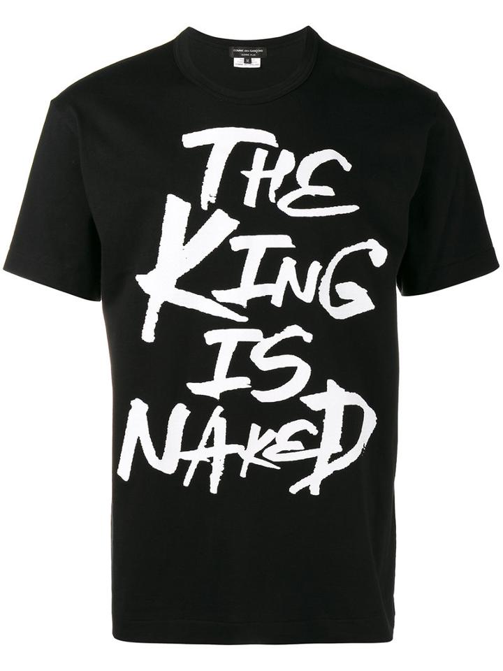 Comme Des Garçons Homme Plus - The King Is Naked T-shirt - Men - Cotton - S, Black, Cotton
