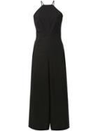 Scanlan Theodore Wide Leg Jumpsuit, Women's, Size: 12, Black, Cotton