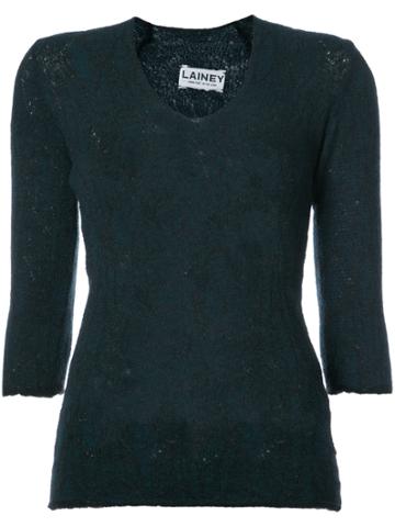 Lainey Keogh Crushed Effect Jumper - Blue