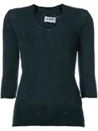 Lainey Keogh Crushed Effect Jumper - Blue