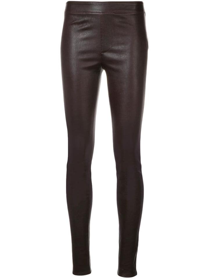 Helmut Lang Leather Skinny Pants - Pink