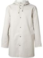 Stutterheim Hooded Raincoat, Men's, Size: Medium, Nude/neutrals, Cotton/polyester/pvc