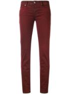 Cropped Skinny Jeans - Women - Cotton/polyester/spandex/elastane/viscose - 28, Red, Cotton/polyester/spandex/elastane/viscose, Jacob Cohen