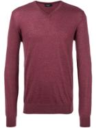 Hackett Elbow Patch Jumper - Pink & Purple