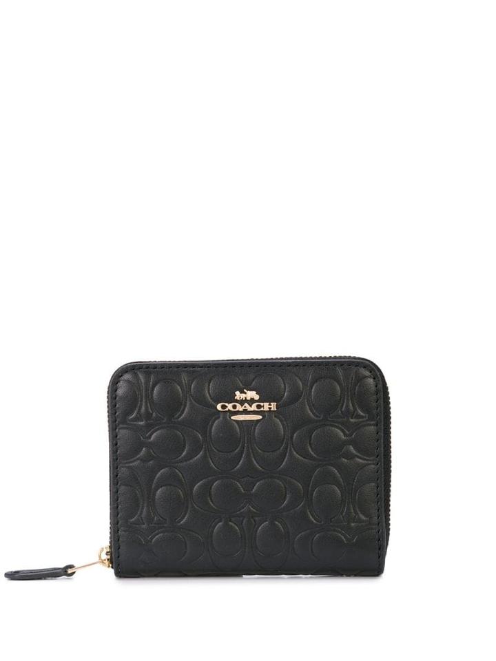 Coach Signature Zip-around Wallet - Black