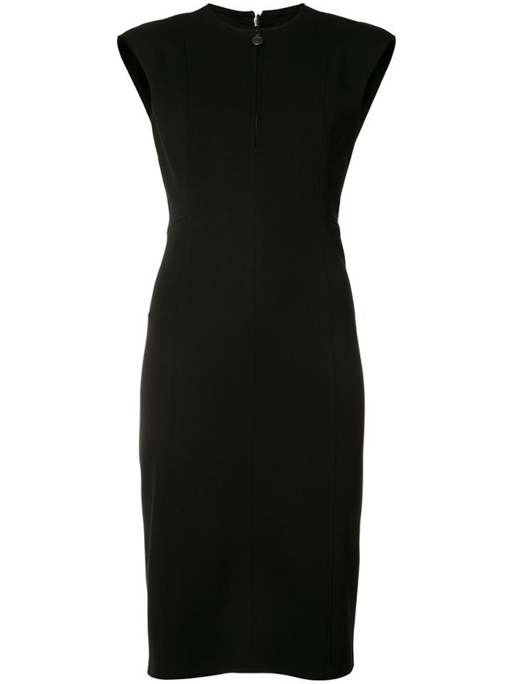 Akris Punto Zipped Neck Dress - Black