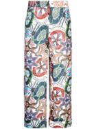Missoni Floral Print Wide Trousers - Multicolour