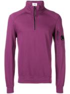 Cp Company Front Zip Pullover - Pink & Purple