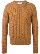 Ami Alexandre Mattiussi Ami De Caur Cable-knit Sweater - Yellow &