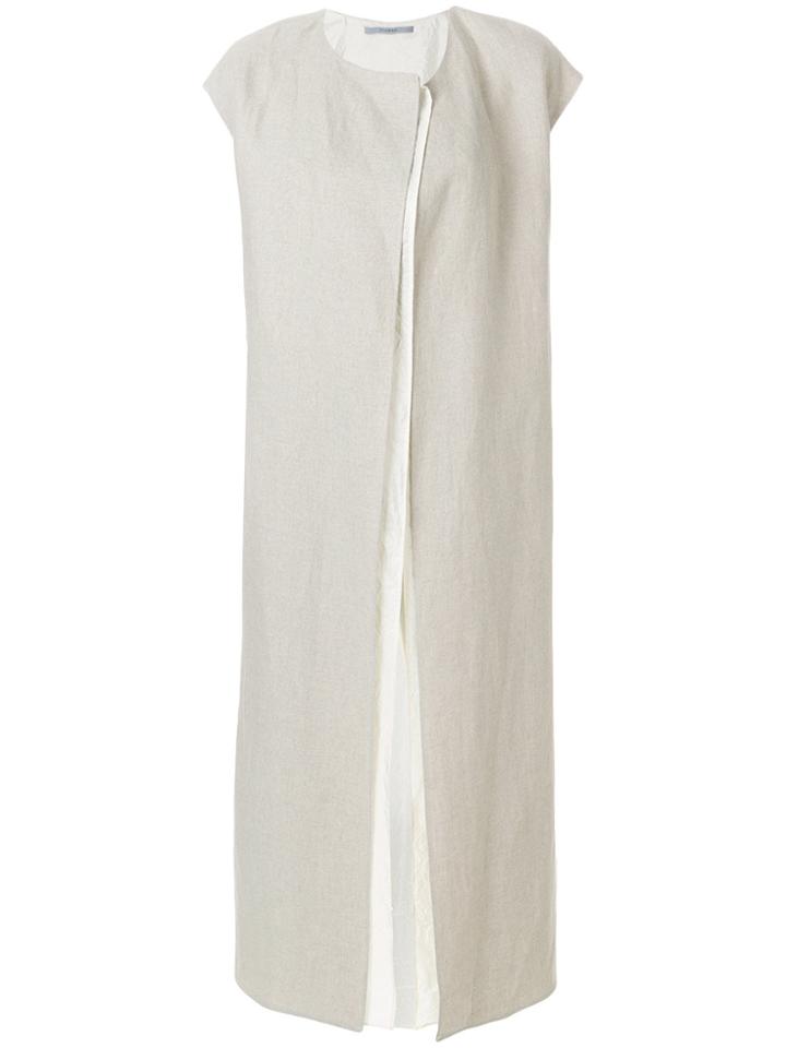 Dusan Sleeveless Coat - Nude & Neutrals