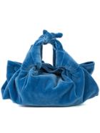 The Row Ascot Velvet Mini Bag - Blue