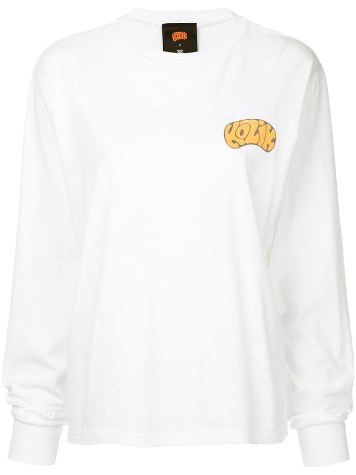 G.v.g.v. Rear Print Sweatshirt - White