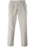 Palm Angels Yellow Striped Straight Trousers - Nude & Neutrals