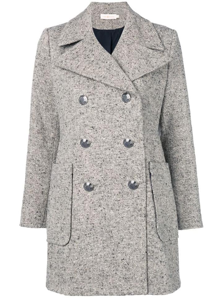 Tory Burch Marled Peacoat - Black