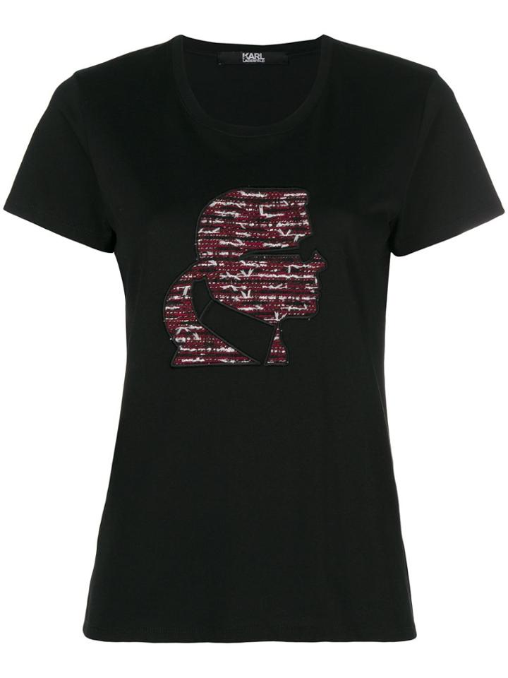 Karl Lagerfeld Boucle Karl Head T-shirt - Black