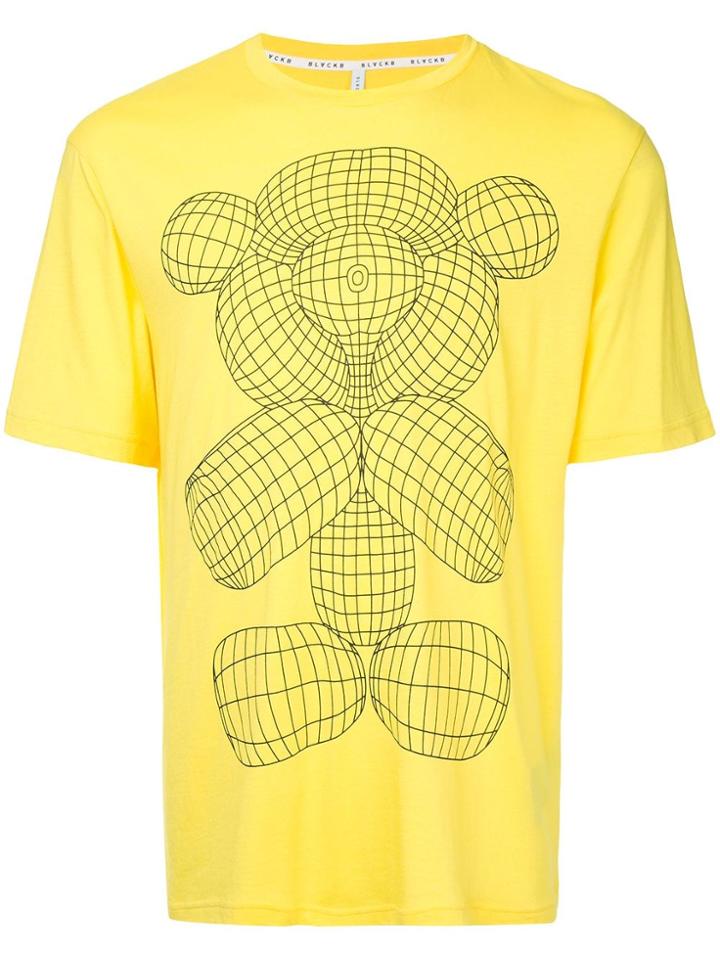 Blackbarrett 'mesh Bear' Print T-shirt - Yellow & Orange