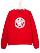 Young Versace Medusa Head Sweater - Red