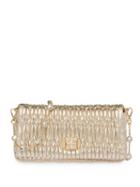 Miu Miu Cloquet Clutch Bag - Gold