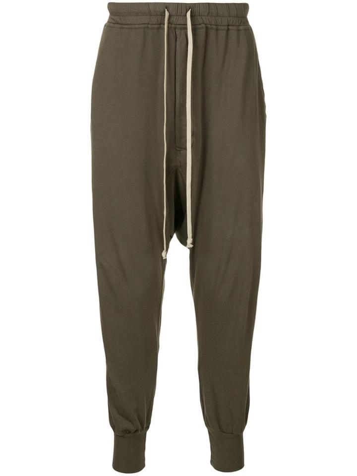 Rick Owens Drkshdw Drop Crotch Track Pants - Green