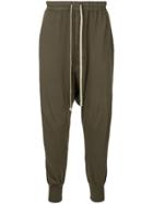 Rick Owens Drkshdw Drop Crotch Track Pants - Green