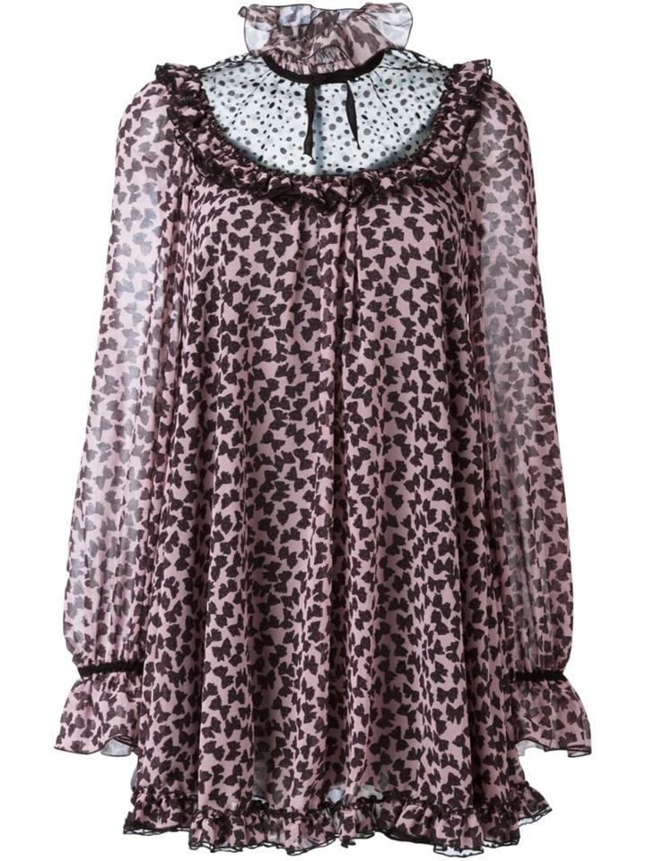 Giamba Bow Print Tunic Dress