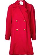 Chanel Vintage Long Sleeve Coat - Red