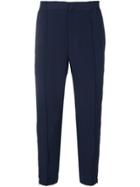 Alexander Mcqueen Track Style Cropped Trousers - Blue
