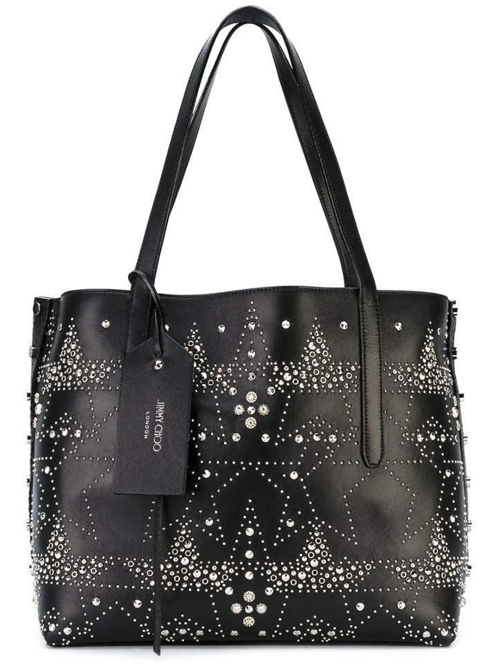 Jimmy Choo - 'twist East West' Studded Tote - Women - Calf Leather/metal - One Size, Black, Calf Leather/metal