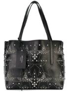 Jimmy Choo - 'twist East West' Studded Tote - Women - Calf Leather/metal - One Size, Black, Calf Leather/metal