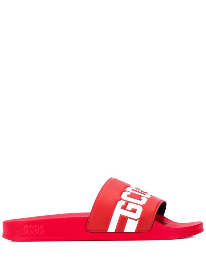 Gcds Logo Strap Slides - Red