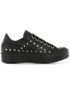 Les Hommes Studded Low-top Sneakers - Black