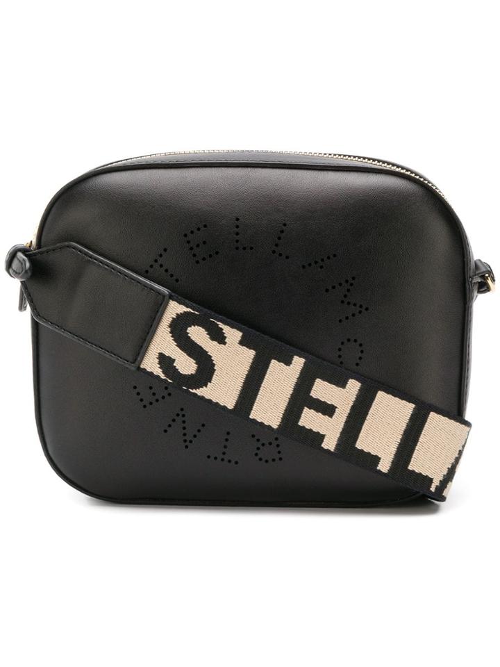 Stella Mccartney Logo Strap Camera Bag - Black