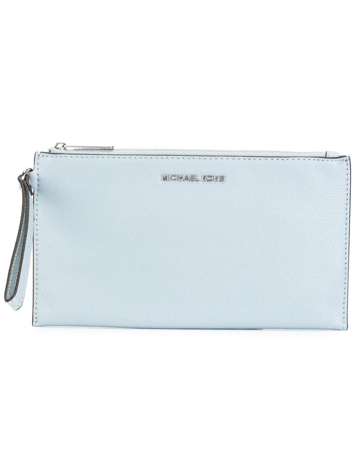 Michael Michael Kors 'bedford' Wristlet Clutch, Women's, Blue