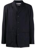 Jacquemus Patch Pockets Boxy Blazer - Blue
