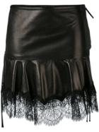 Roberto Cavalli Fringed Skirt - Black