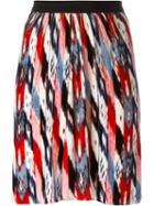 Isabel Marant Étoile 'linore' Velvet Skirt, Women's, Size: 36, Red, Rayon/silk/cotton/polyester