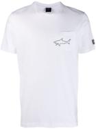 Paul & Shark T-shirt With Shark Detail - White