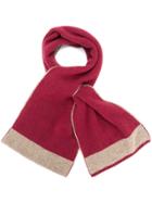 Dell'oglio Cashmere Loop-hole Scarf - Red