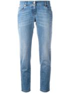 Brunello Cucinelli Straight Cropped Jeans, Size: 42, Blue, Cotton/spandex/elastane