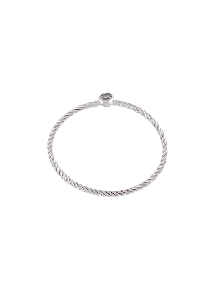 Wouters & Hendrix Gold Single Diamond Ring - Metallic