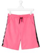 Diadora Junior Logo Web Shorts - Pink & Purple